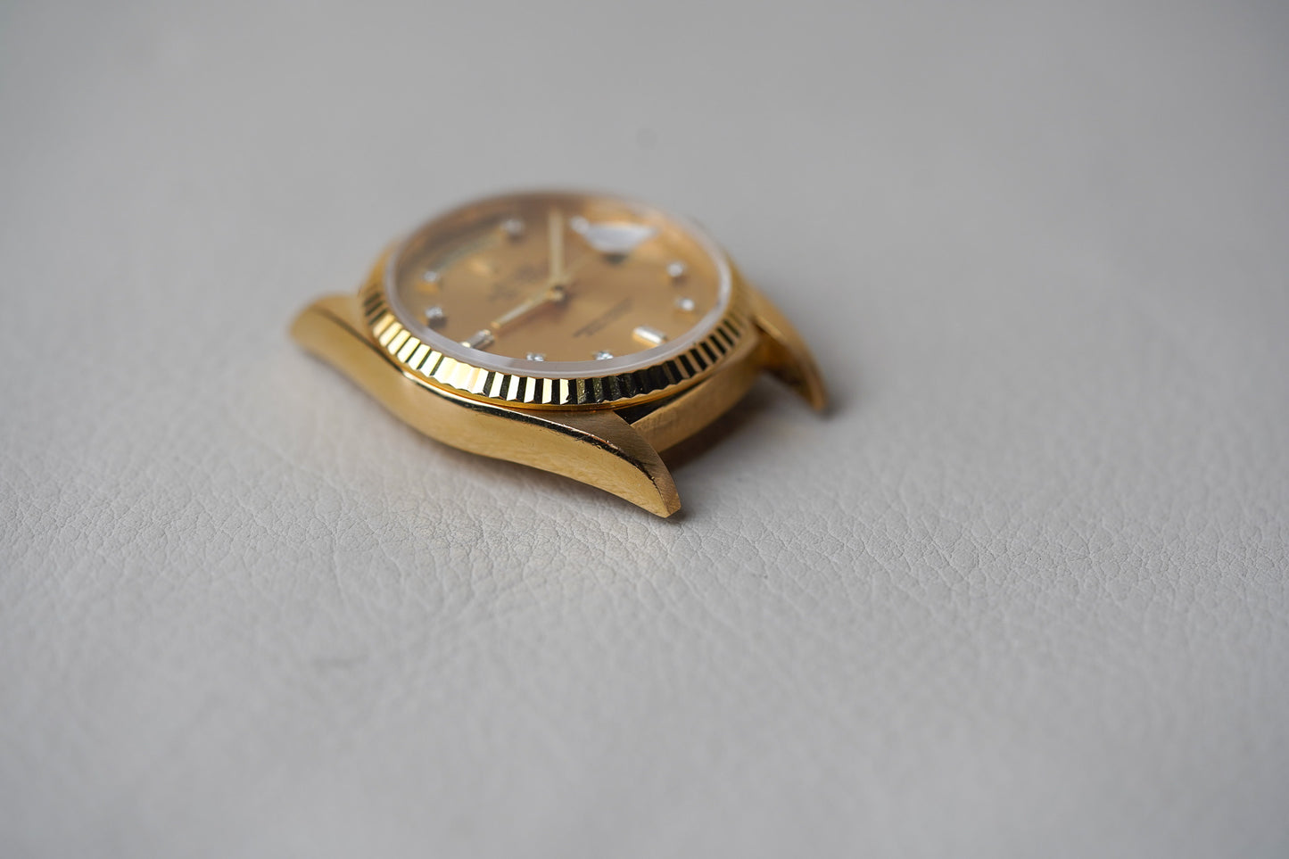 1996 Rolex Day-Date 18238 Champagne Diamond Dial