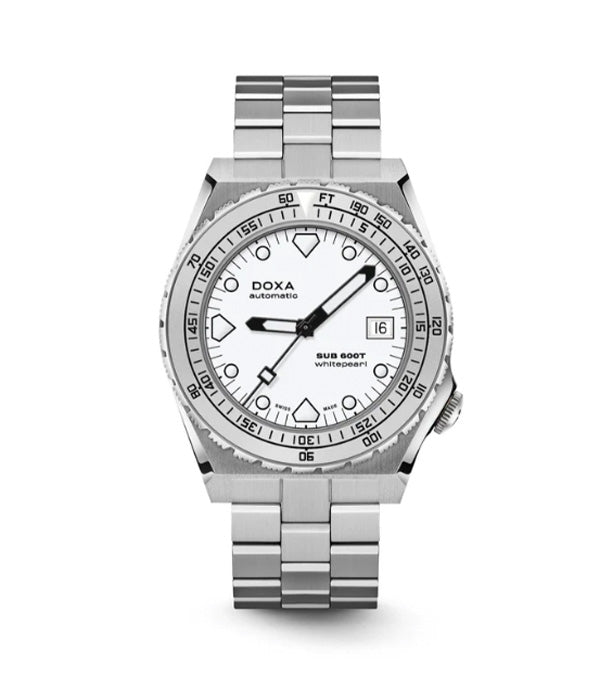 Doxa SUB 600T Whitepearl Steel Inlay 862.10.011.10