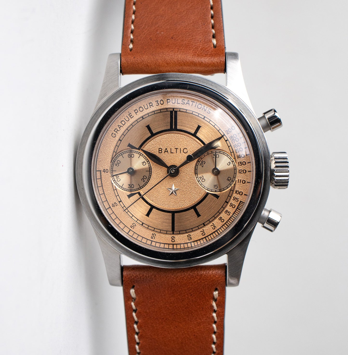 Baltic Bicompax X Revolution & The Rake Salmon Dial