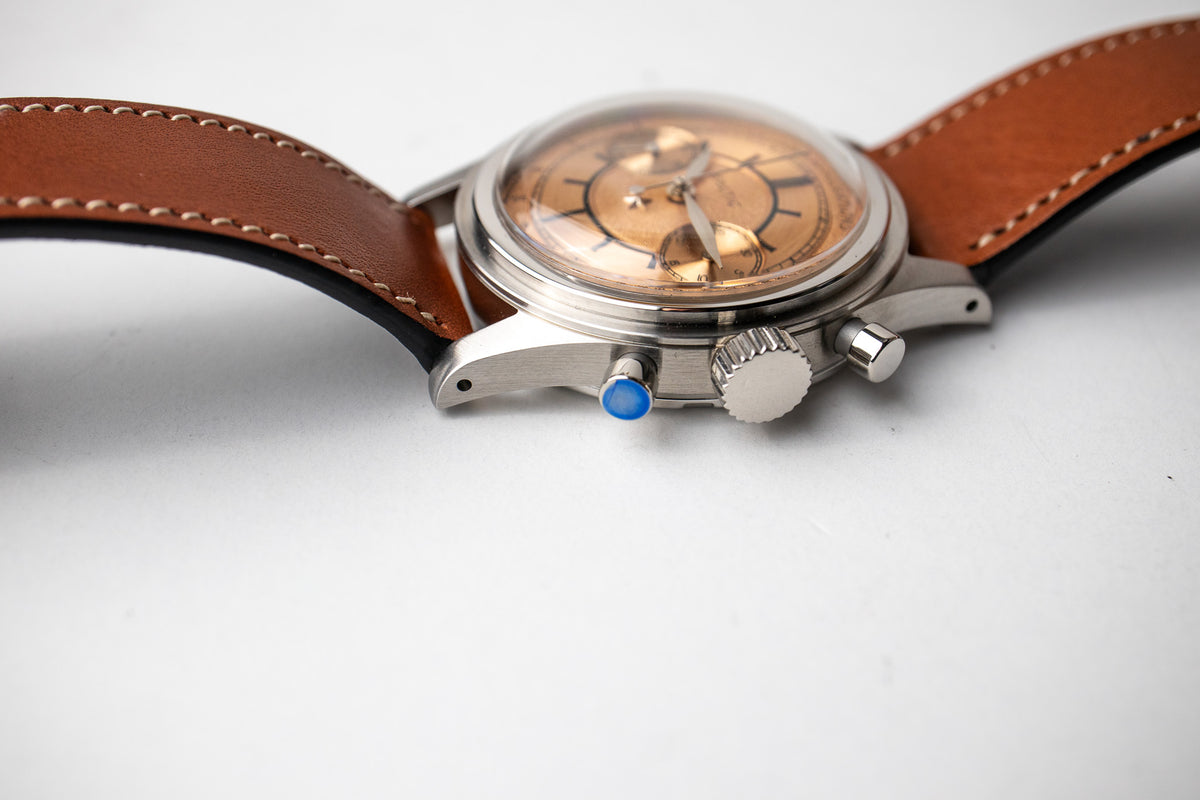 Baltic X Revolution & The Rake Salmon Dial Belmont Watches