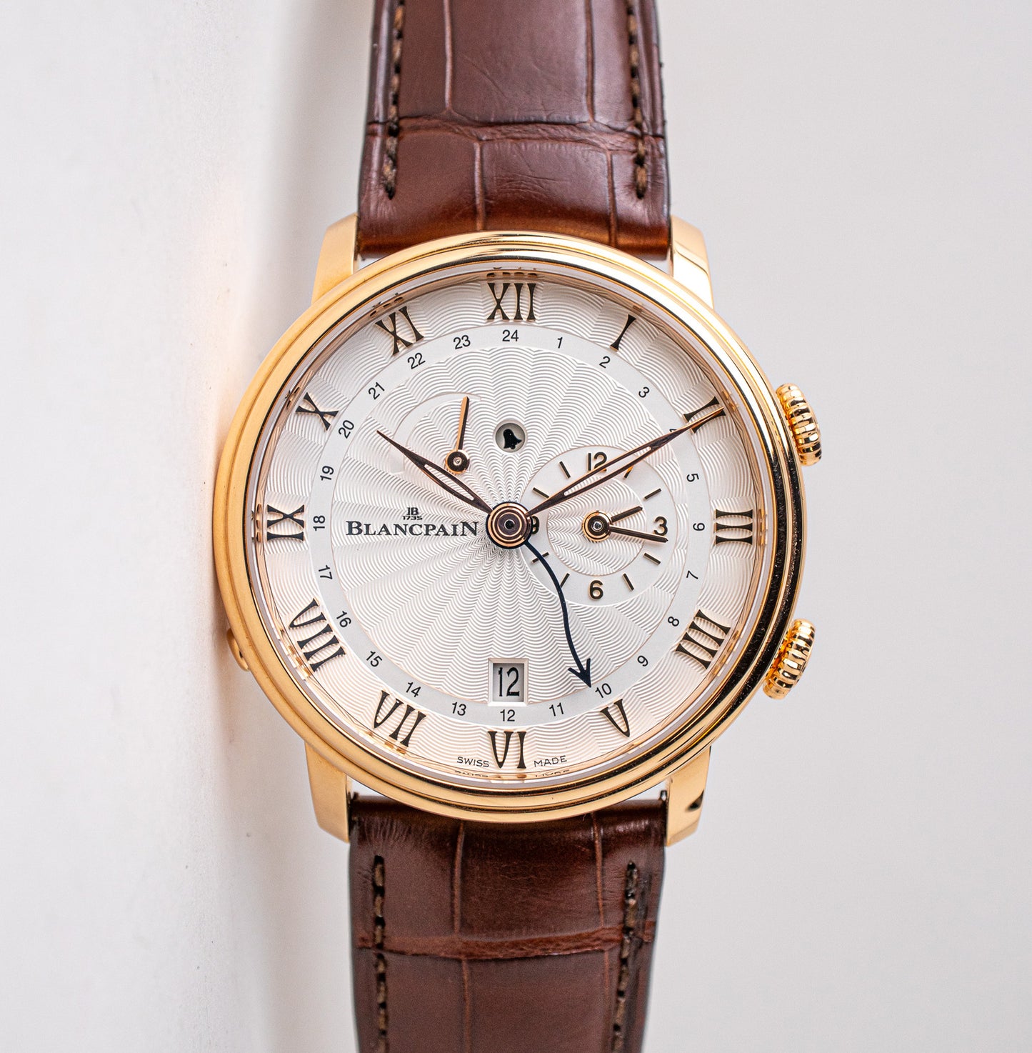 Blancpain Villeret Reveil Alarm GMT 6640 3642 55B