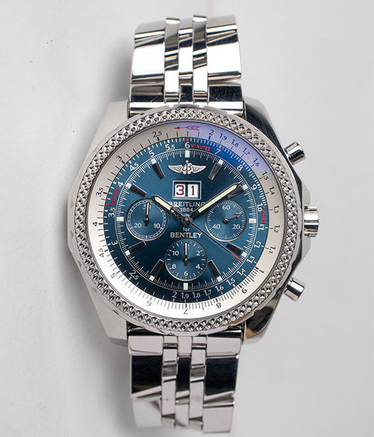Breitling Bentley 6.75 Chronograph Blue A44362