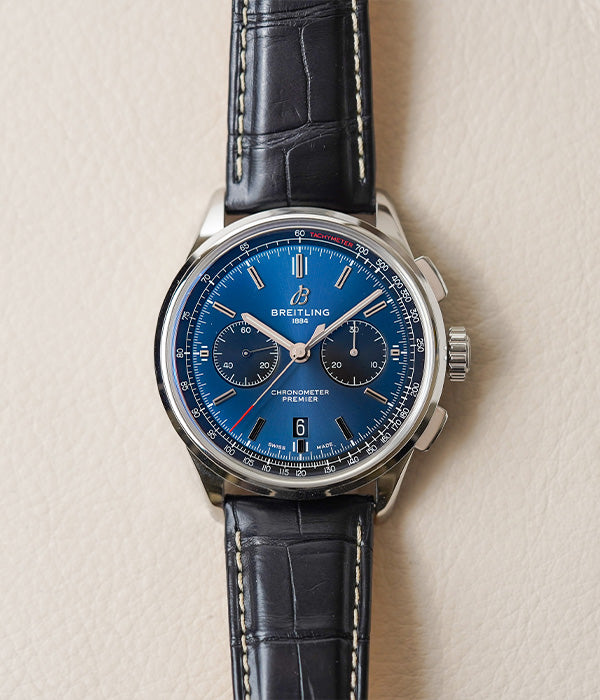 Breitling Premier B01 Chronograph 42 Blue AB0118 – Belmont Watches