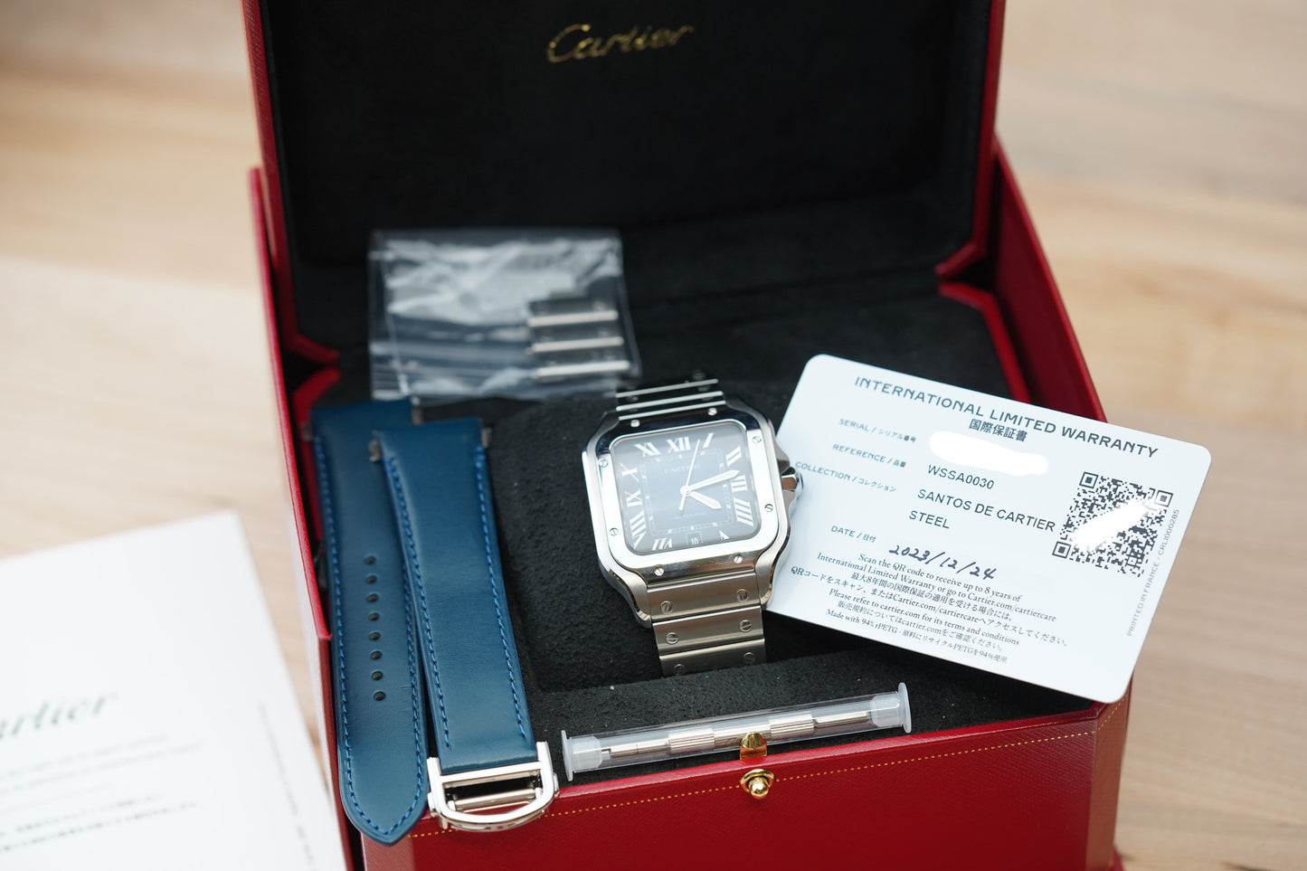Cartier Santos De Cartier Large Blue WSSA0030