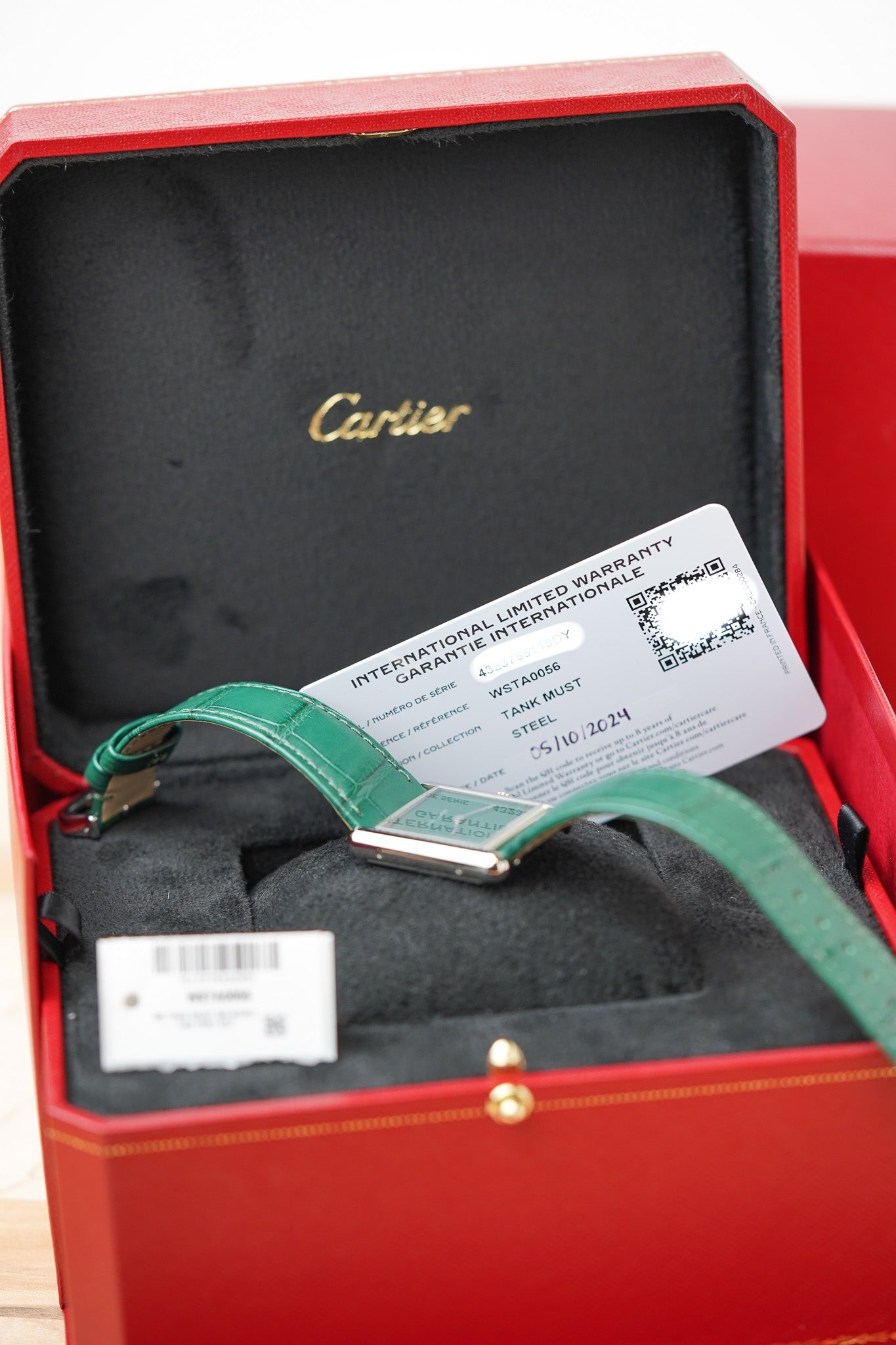 Cartier Tank Must Large Green WSTA0056