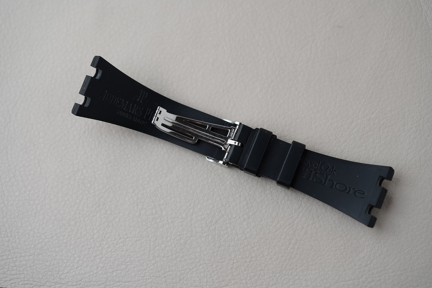 Audemars Piguet Royal Oak Offshore Rubber Strap OEM Black Steel Deployant