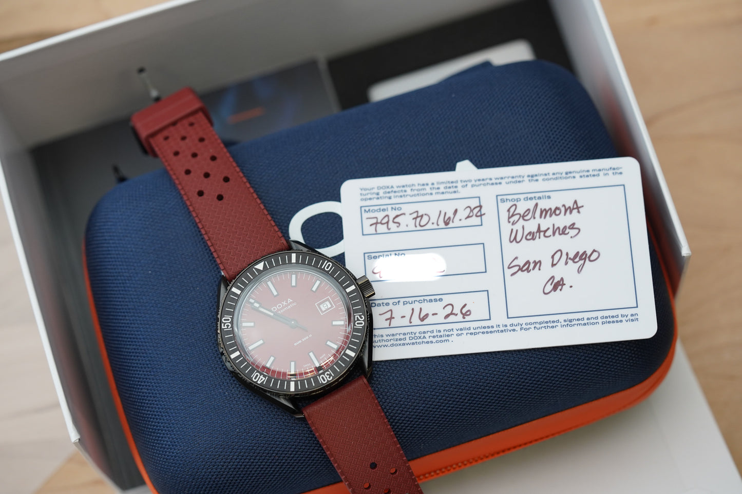 Doxa SUB 200 II Redcoral 795.70.161.22