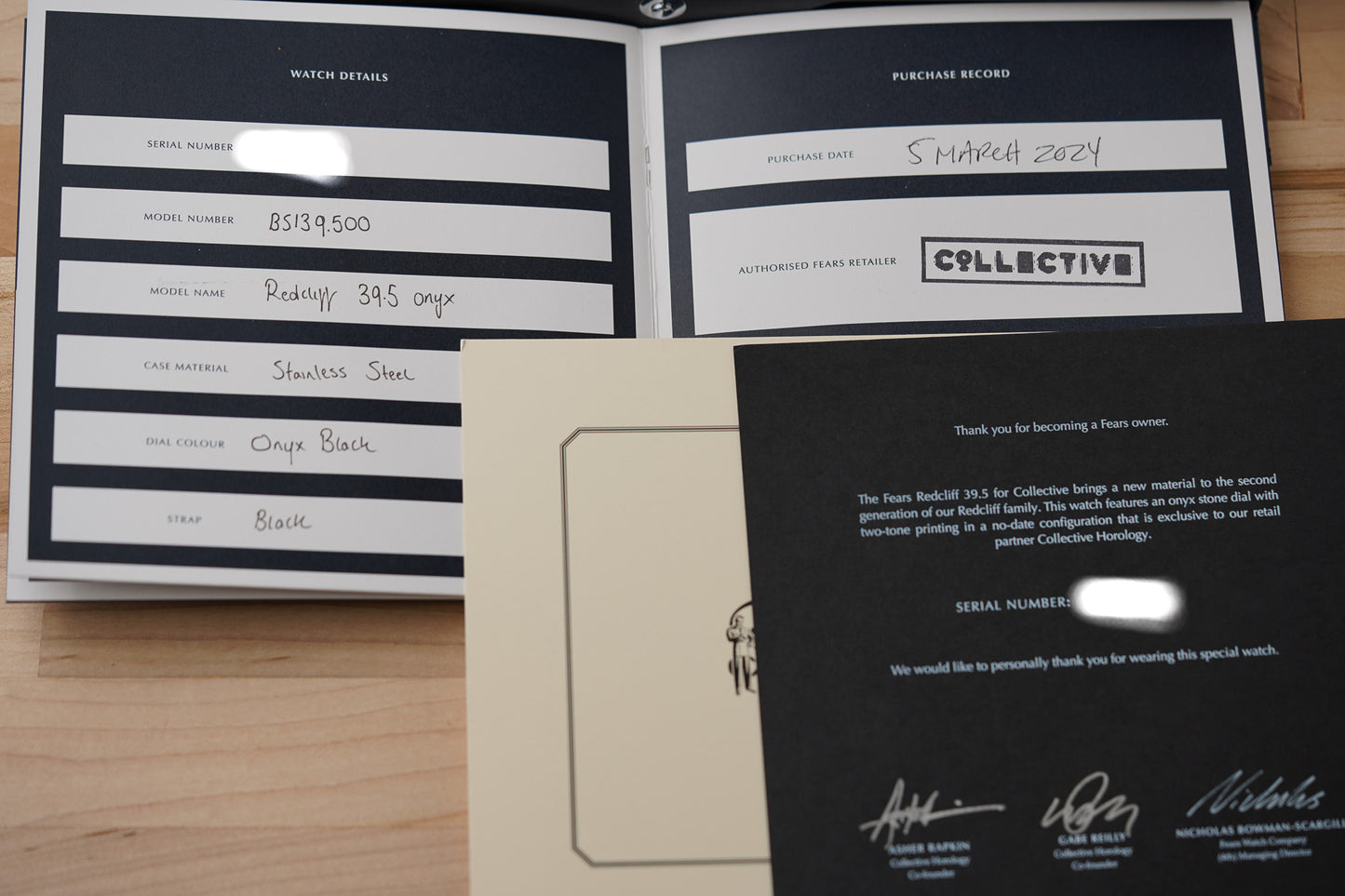 Fears Redcliff 39.5 Onyx BS139.500