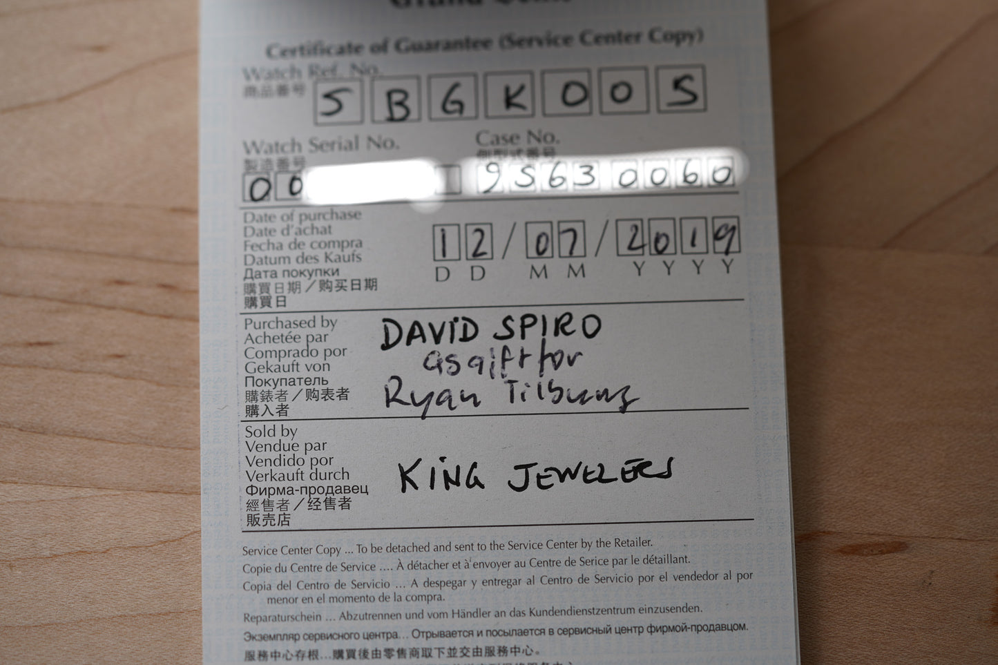 Grand Seiko Elegance SBGK005