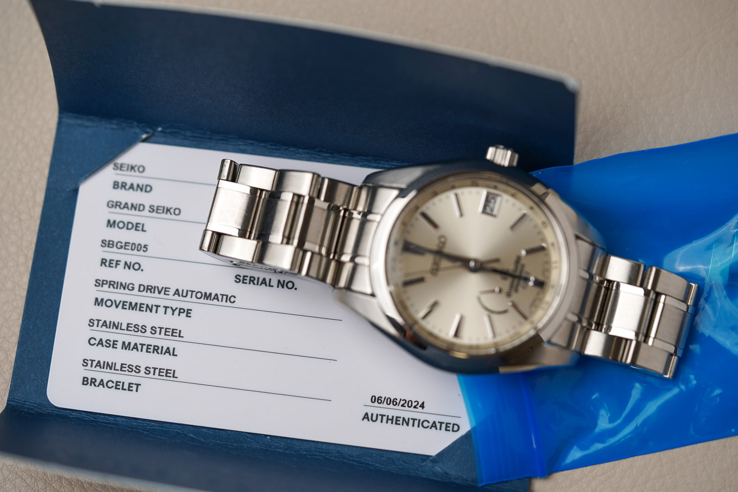 Grand Seiko GMT Spring Drive SBGE005