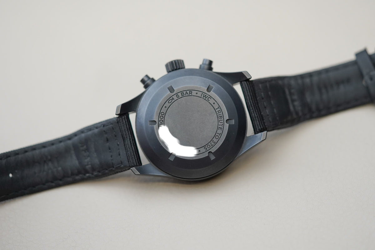 IWC Pilots Watch Chronograph 41 Tribute to 3705 "Black Flieger" IW387905