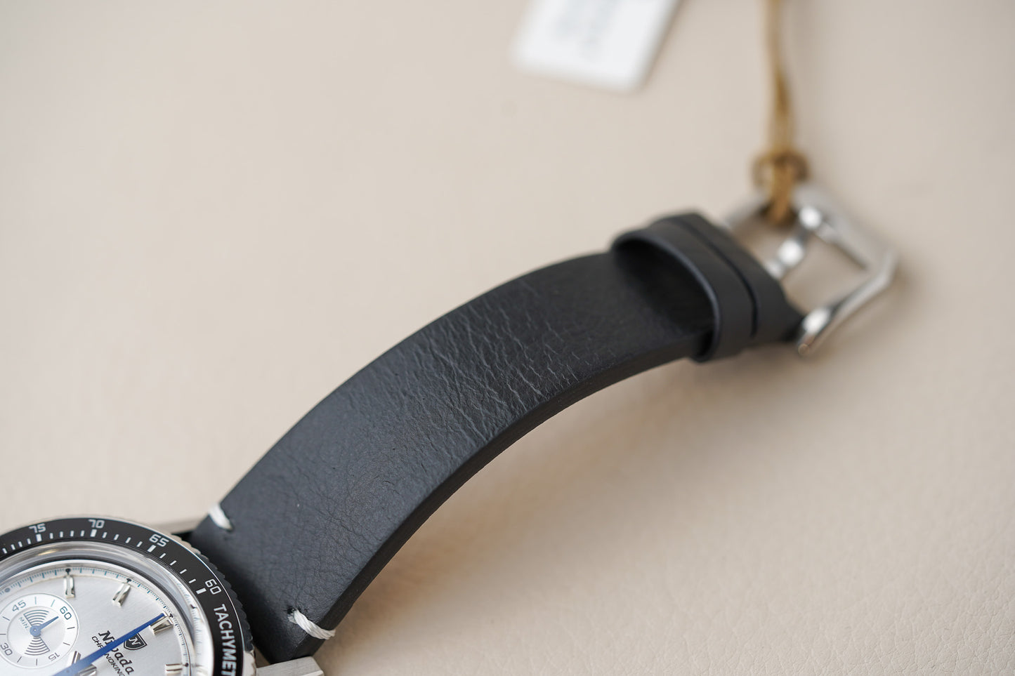 Nivada Grenchen Chronoking MecaQuartz Racing Silver INTER BEZEL 87046Q15