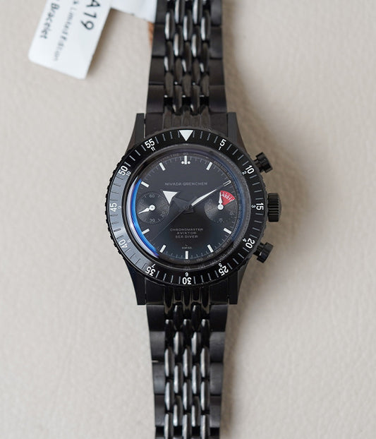 Nivada Grenchen Chronomaster Full Black Limited Edition 85015A19