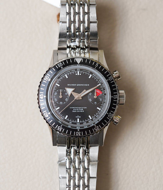 Nivada Grenchen Chronomaster White INTER.BEZEL Manual 86007WM04LC