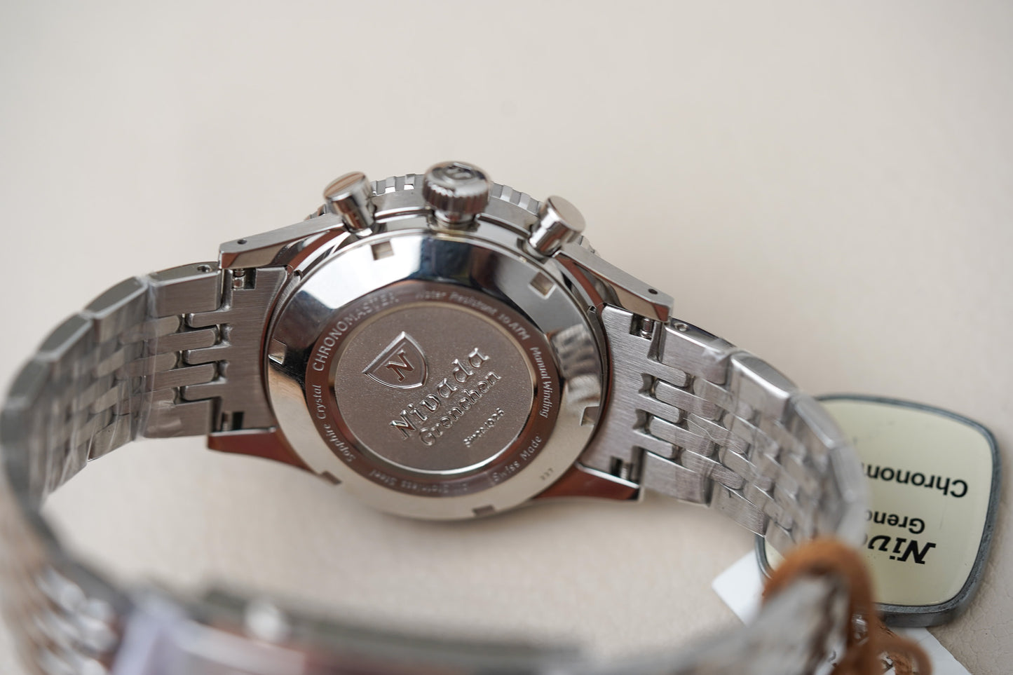 Nivada Grenchen Chronomaster White INTER.BEZEL Manual 86007WM04LC