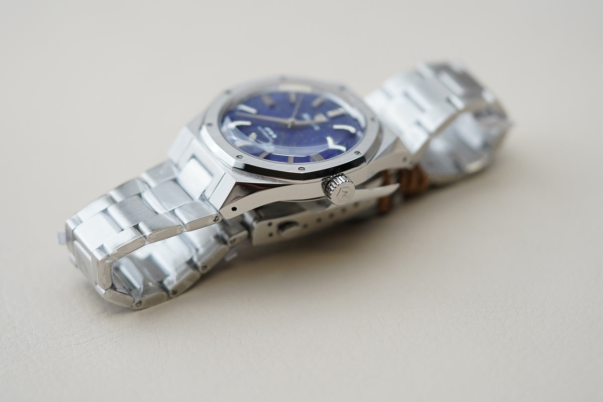 Nivada Grenchen F77 MK2 SST Lapis Lazuli Dial 68048A77