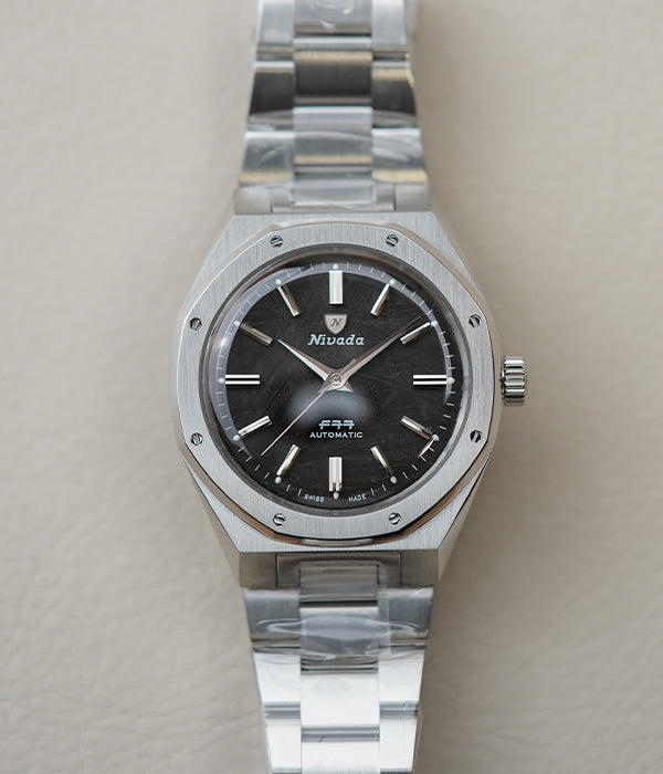 Nivada Grenchen F77 MK2 SST Meteorite 38mm 68049A77 – Belmont Watches