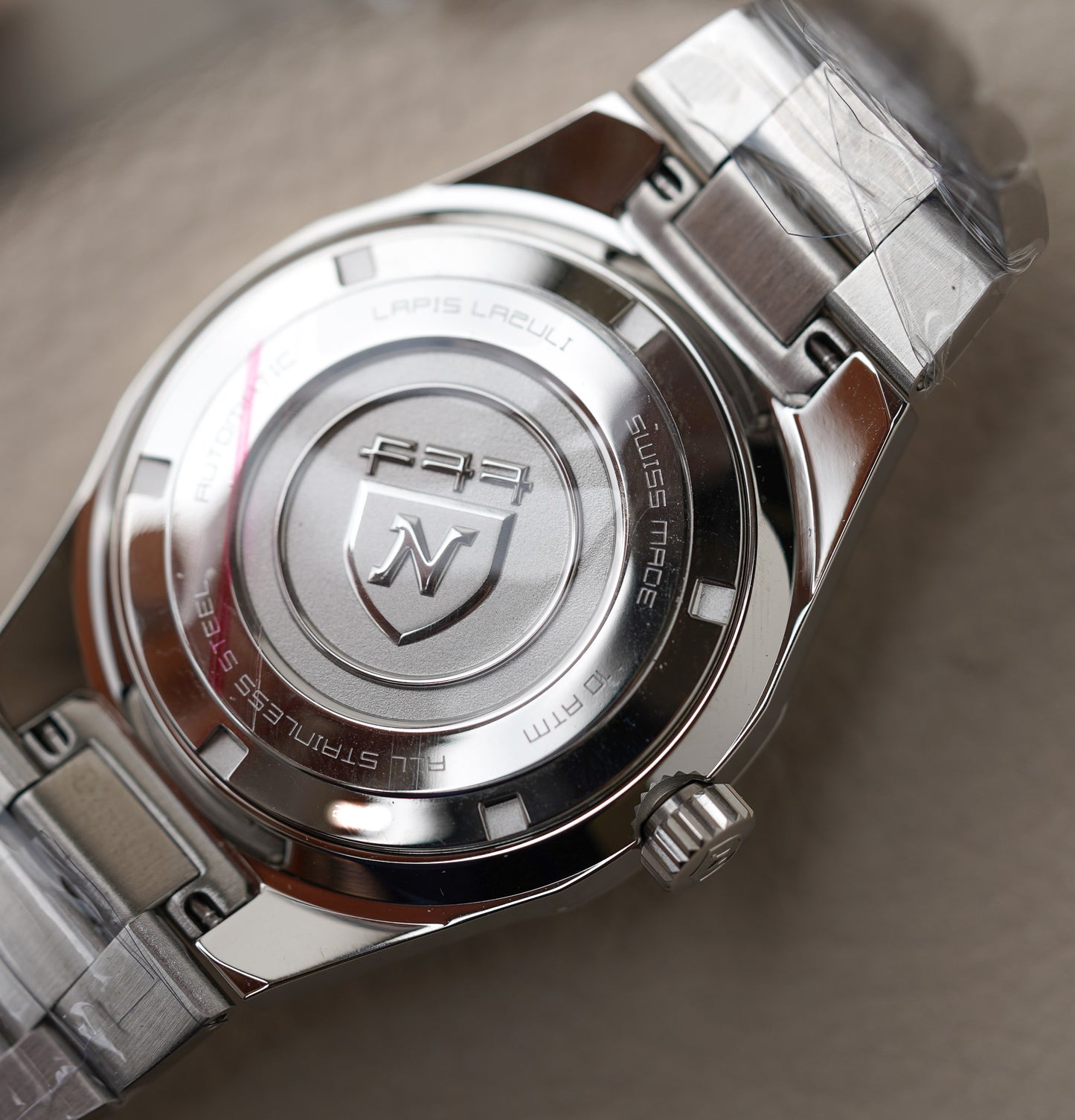 Nivada Grenchen F77 Stainless Steel Lapis Lazuli 68009A77