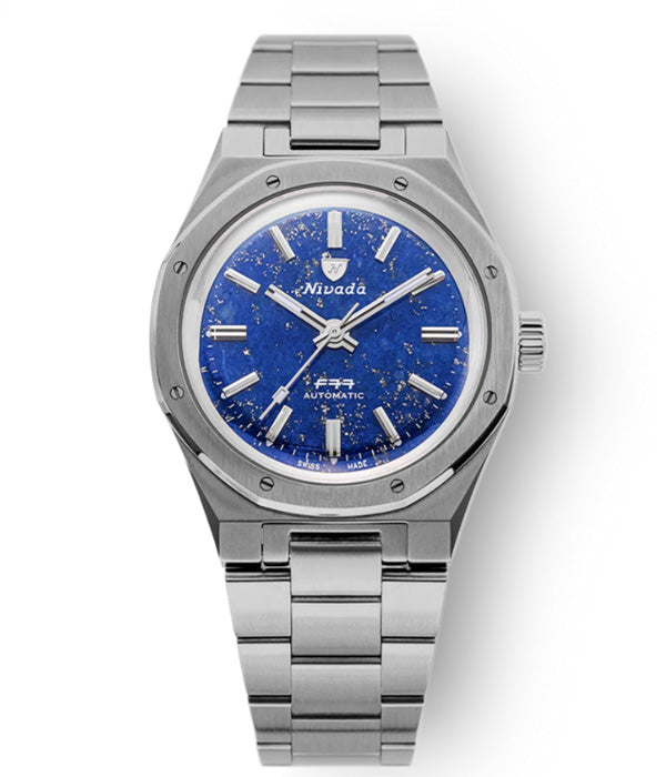 Nivada Grenchen F77 Titanium Lapis Lazuli 68017A77