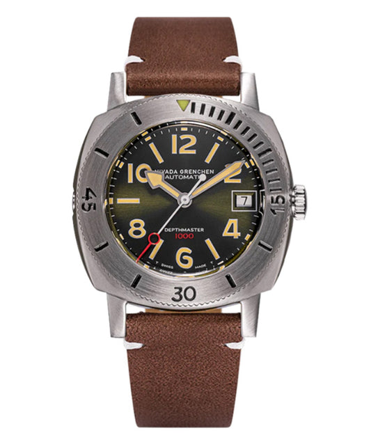 Nivada Grenchen Numerals Date Depthmaster Green 14103A02