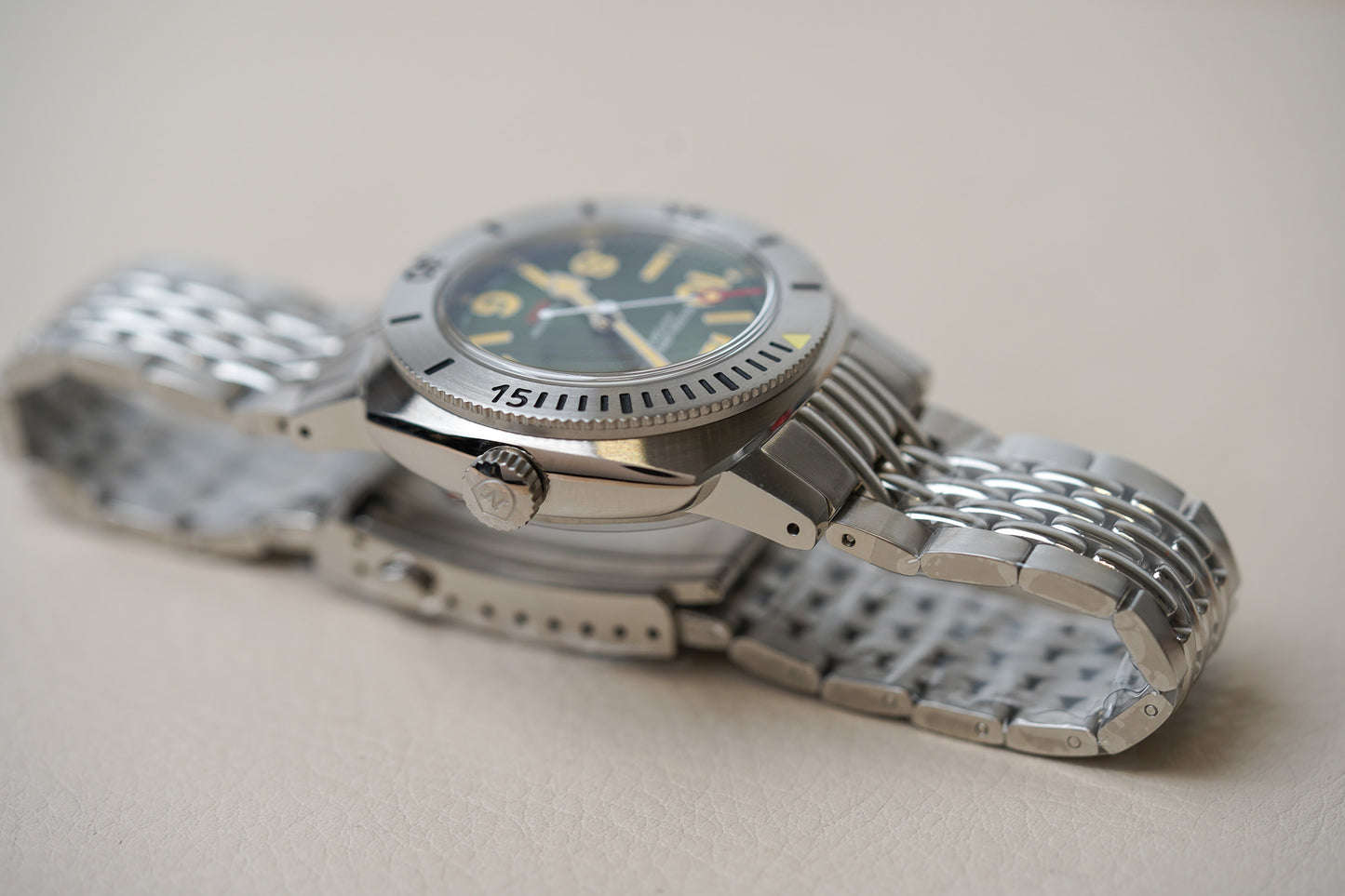 Nivada Grenchen Numerals Date Depthmaster Green BOR 14103A04