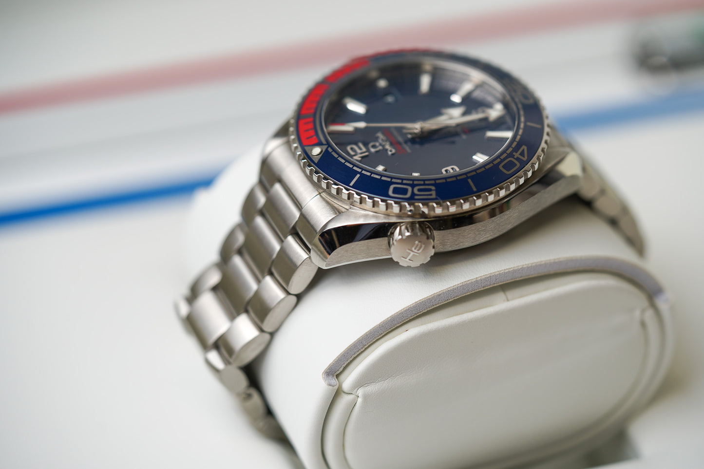 Omega Seamaster Planet Ocean Pyeong Chang 2018 Olympics 522.32.44.21.03.001