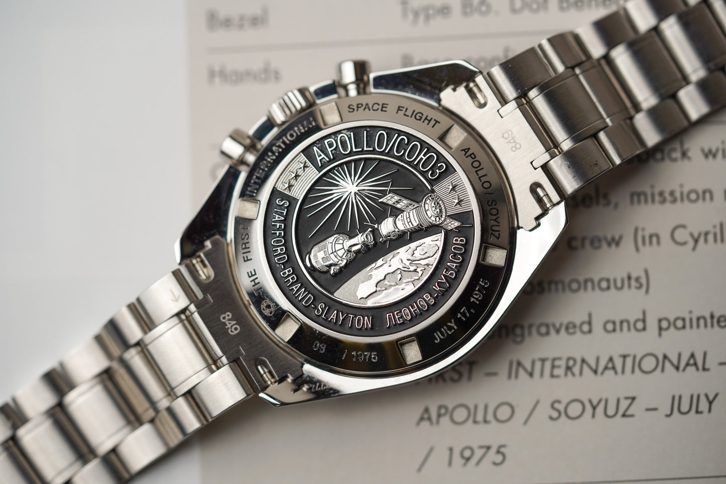 Omega Speedmaster Apollo-Soyuz '35th Anniversary' Meteorite Dial 311.30.42.30.99.001