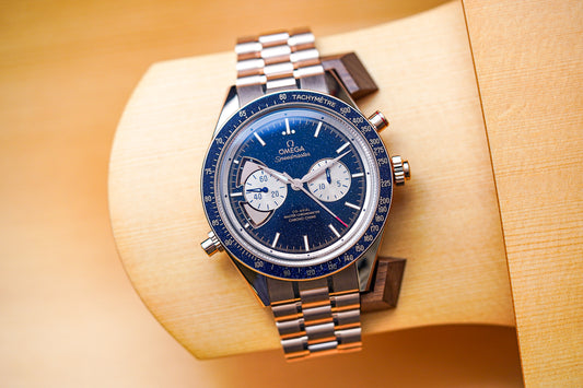 Omega Speedmaster Chrono Chime 18K Sedna Gold 522.50.45.52.03.001