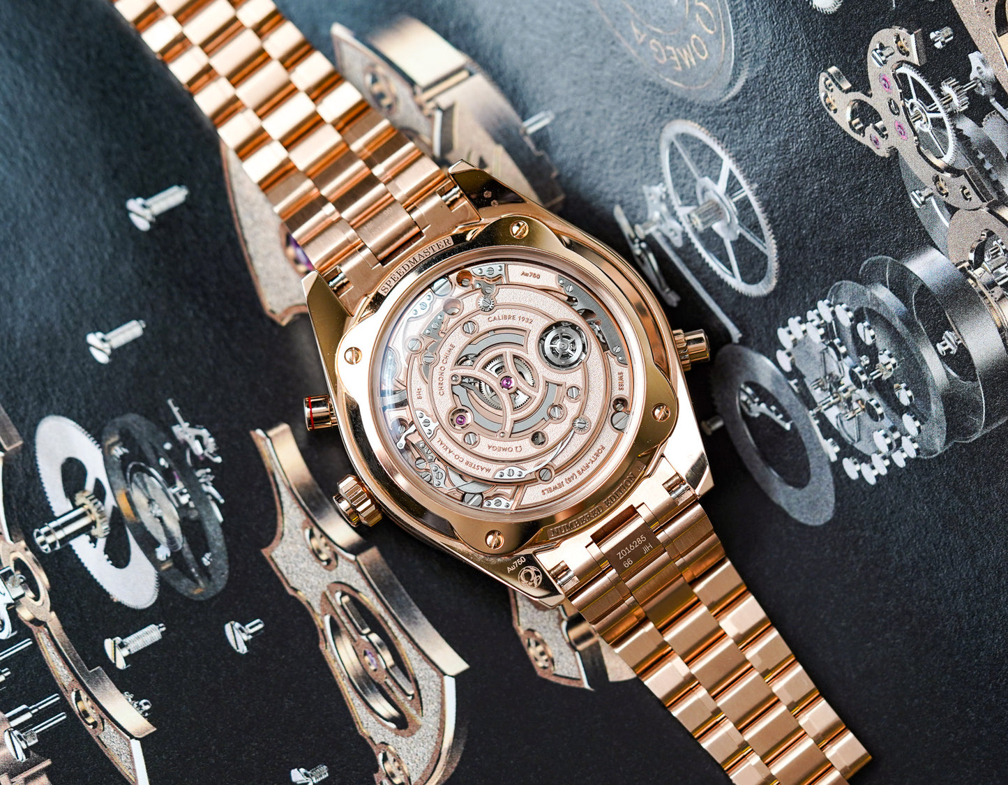 Omega Speedmaster Chrono Chime 18K Sedna Gold 522.50.45.52.03.001