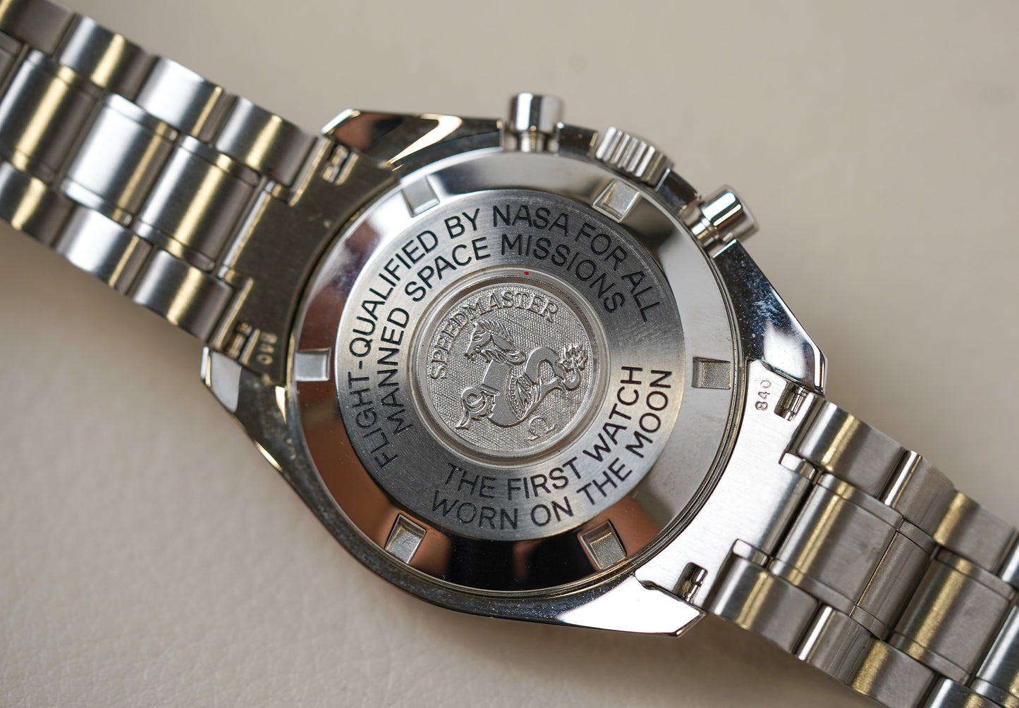 Omega Speedmaster Broad Arrow Silver Dial 'Moonphase' 3575.30