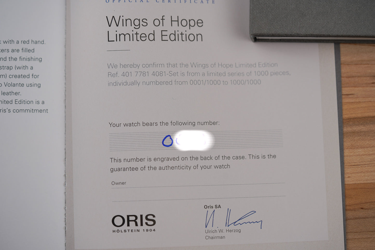 Oris Big Crown Wings of Hope Limited Edition 01 401 7781 4081-Set