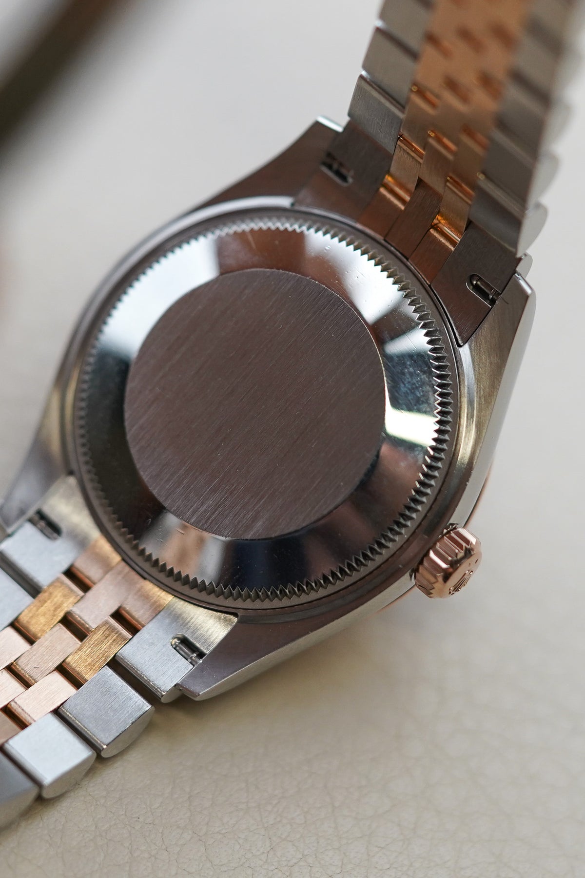 Rolex Datejust 31 Rose Gold Silver Diamond Dial Jubilee 278271