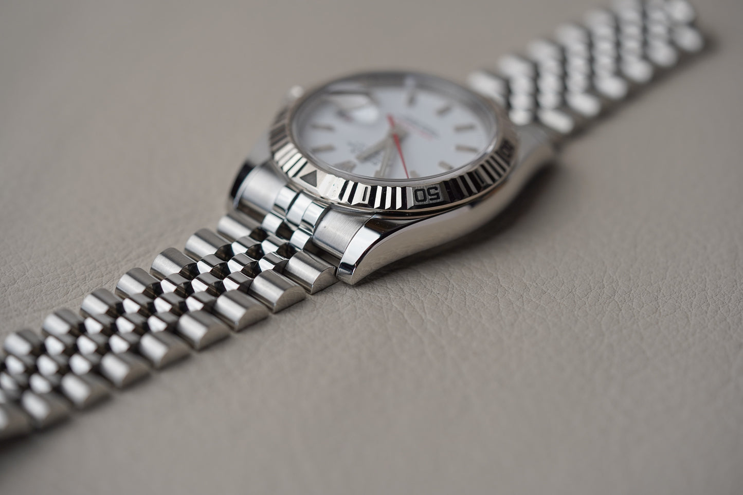 Rolex Datejust Turn-O-Graph 116264 White Dial Jubilee