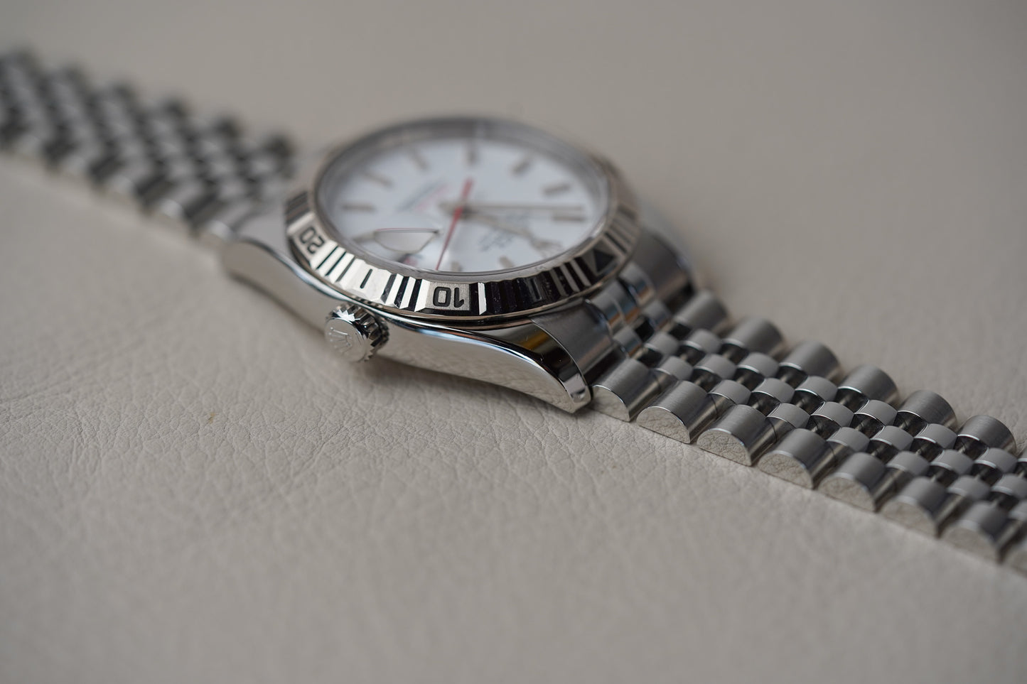 Rolex Datejust Turn-O-Graph 116264 White Dial Jubilee