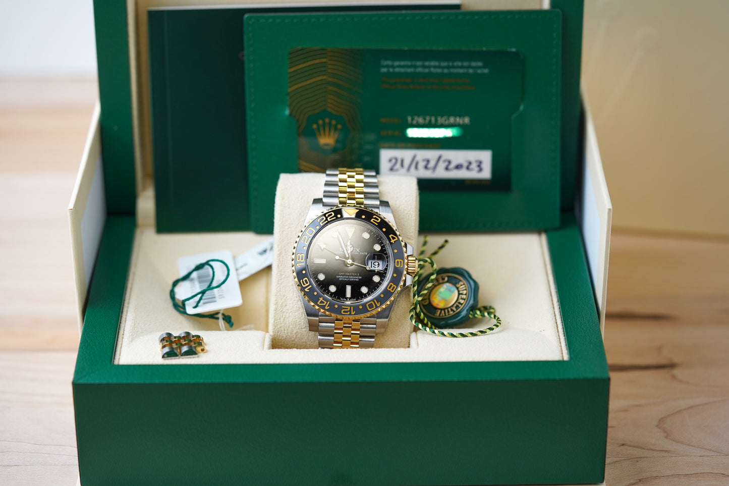 Rolex GMT Master II 126713GRNR Jubilee 'Zombie'