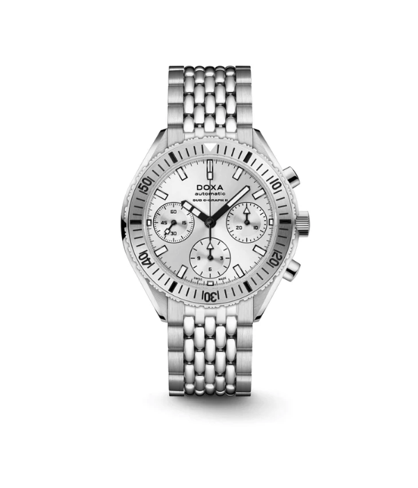Doxa SUB 200 C-Graph II Whitepearl Steel Inlay 797.10.011.10