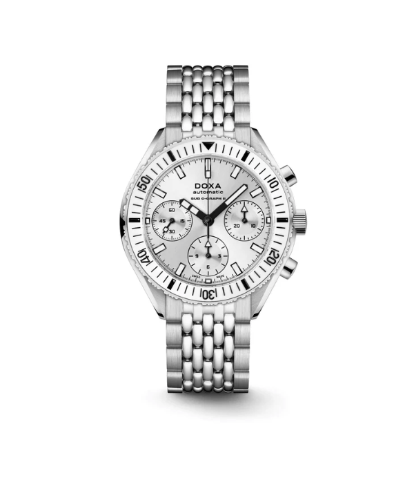 Doxa SUB 200 C-Graph II Whitepearl Ceramic Inlay 797.10.011W.10