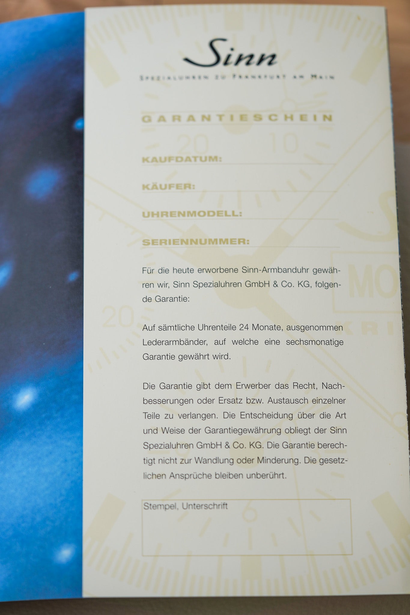 Sinn 303 'Fulda Yukon Quest' Kristall