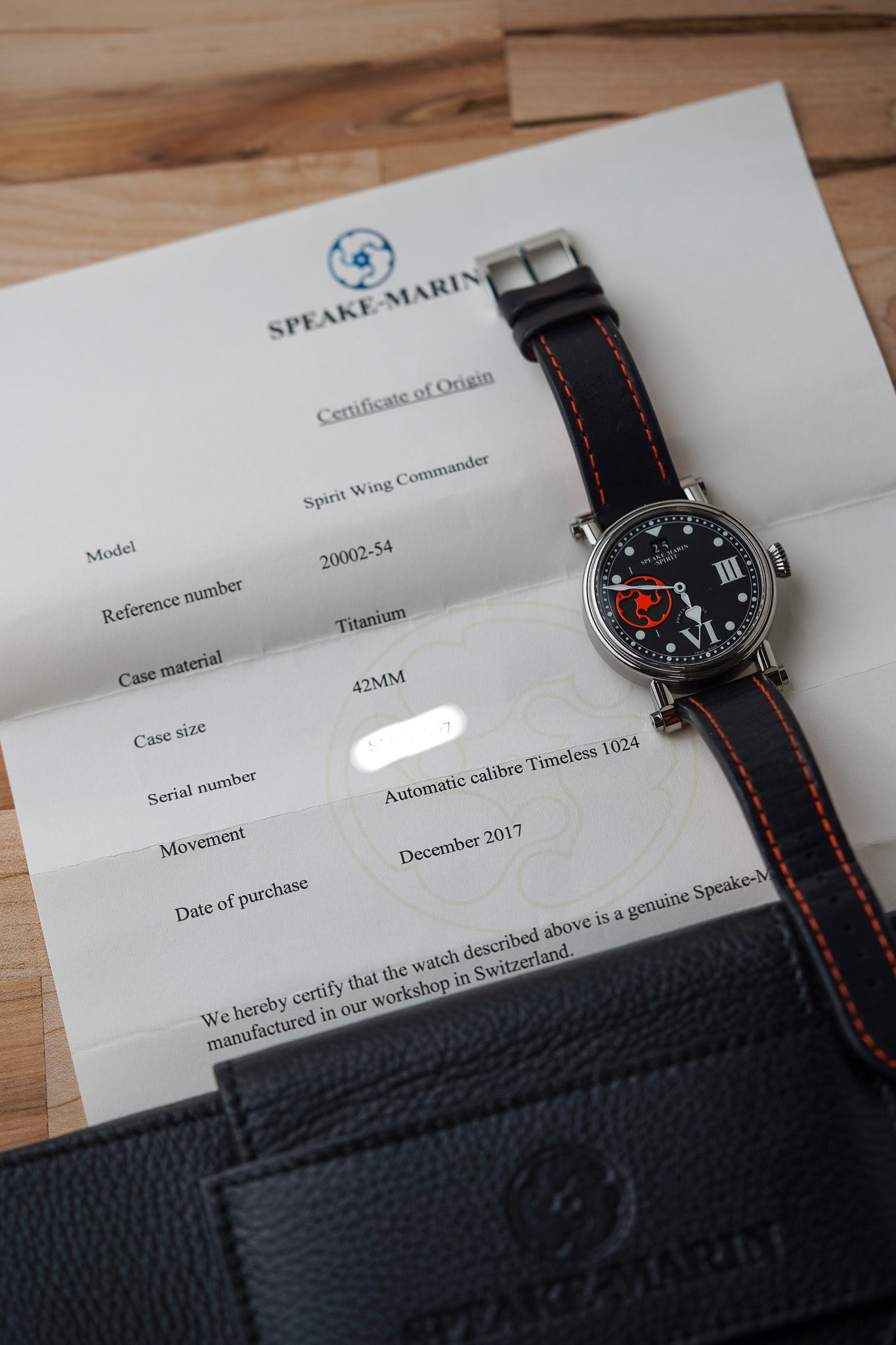 Speake Marin The Spirit Wing Commander 20002-54