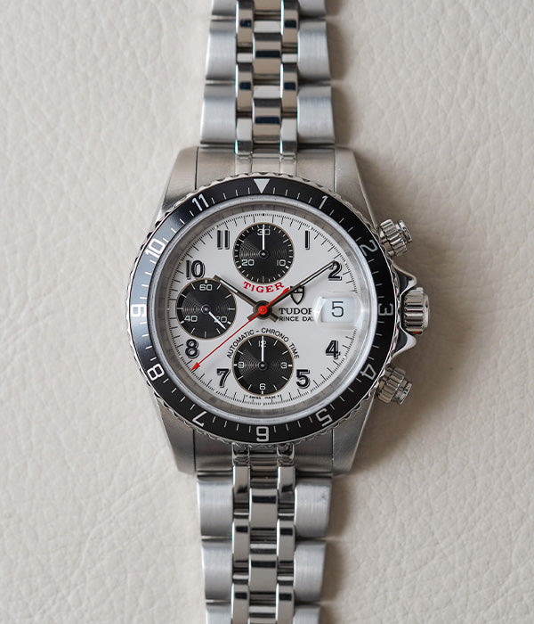 Tudor Prince Date Tiger Chronograph 79270 White Dial