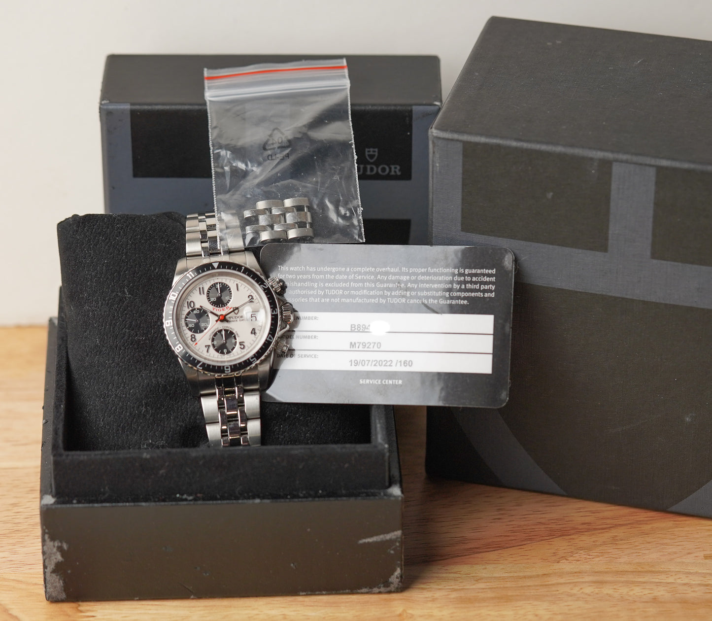 Tudor Prince Date Tiger Chronograph 79270 White Dial