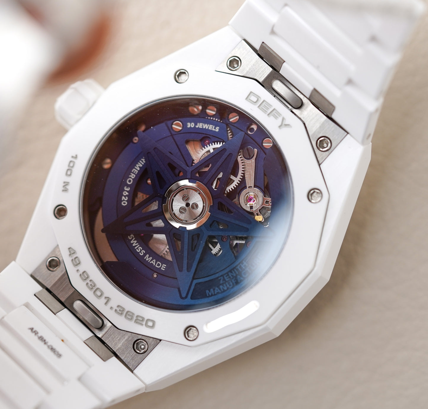 Zenith Defy Skyline Skeleton White Ceramic 49.9301.3620/79.I001