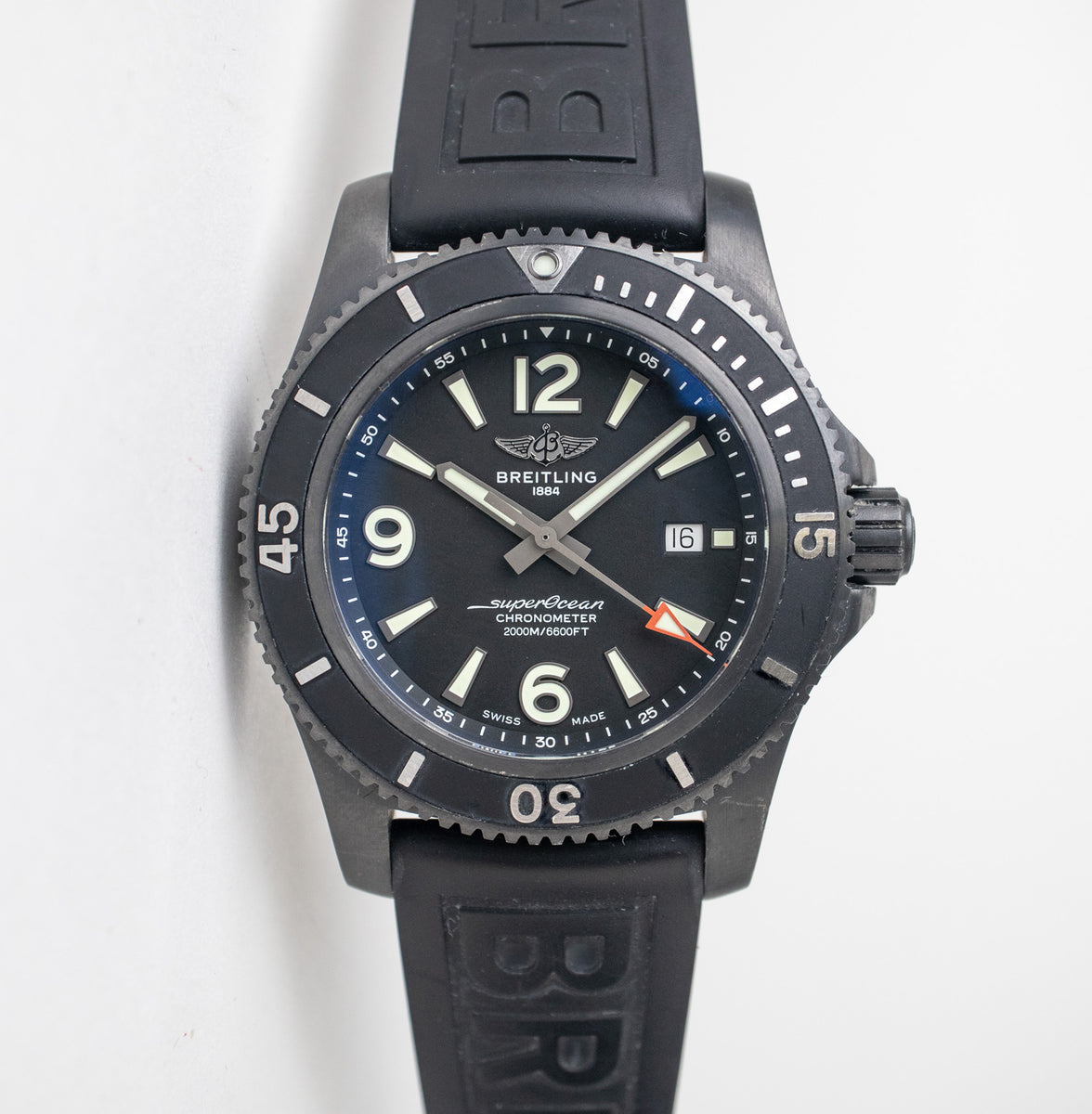 Breitling Superocean 46 Blacksteel M17368 Belmont Watches