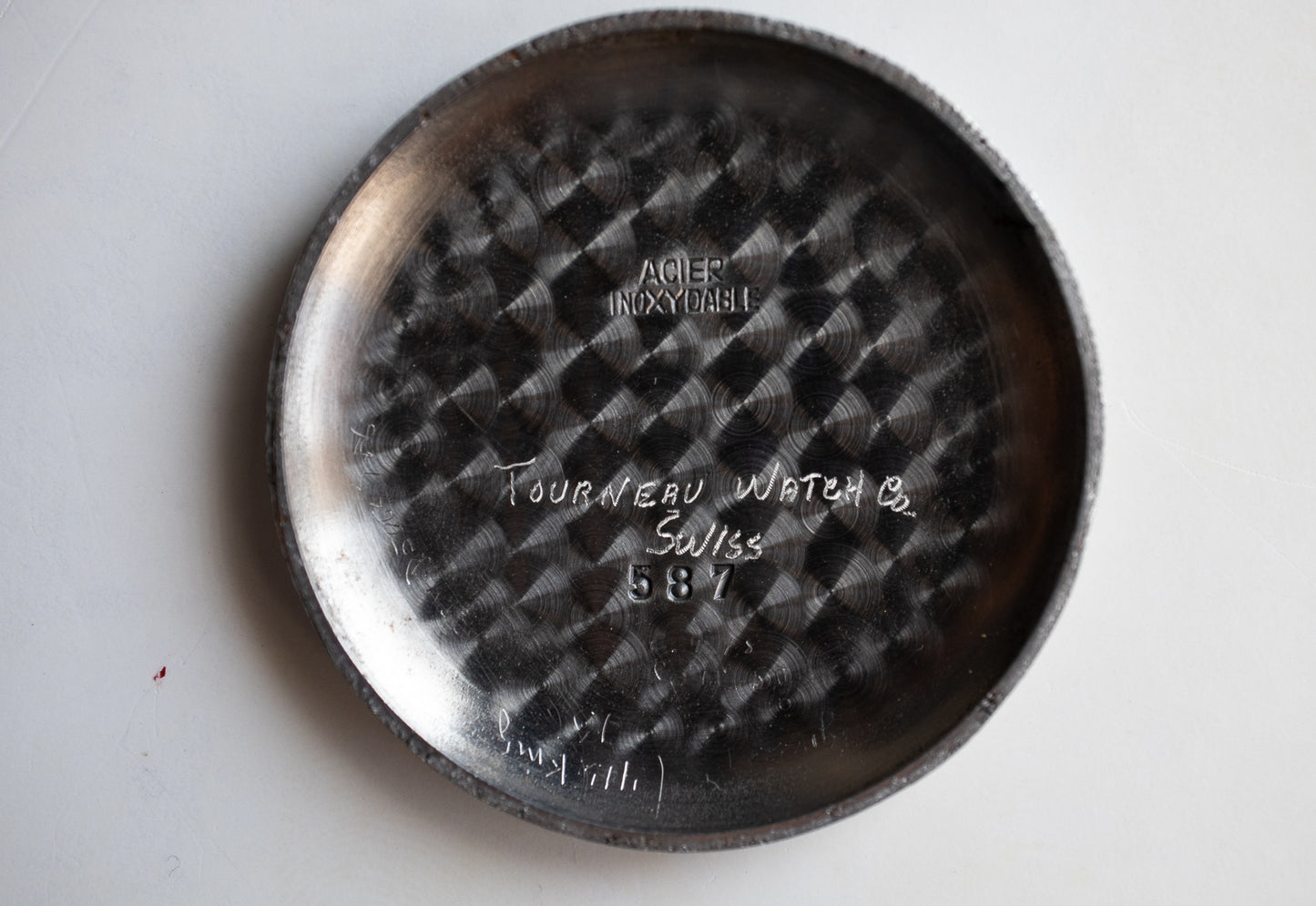 Pre-Owned: 1950’s Lemania CH27C12 Chronograph Bullseye Tourneau Stamp