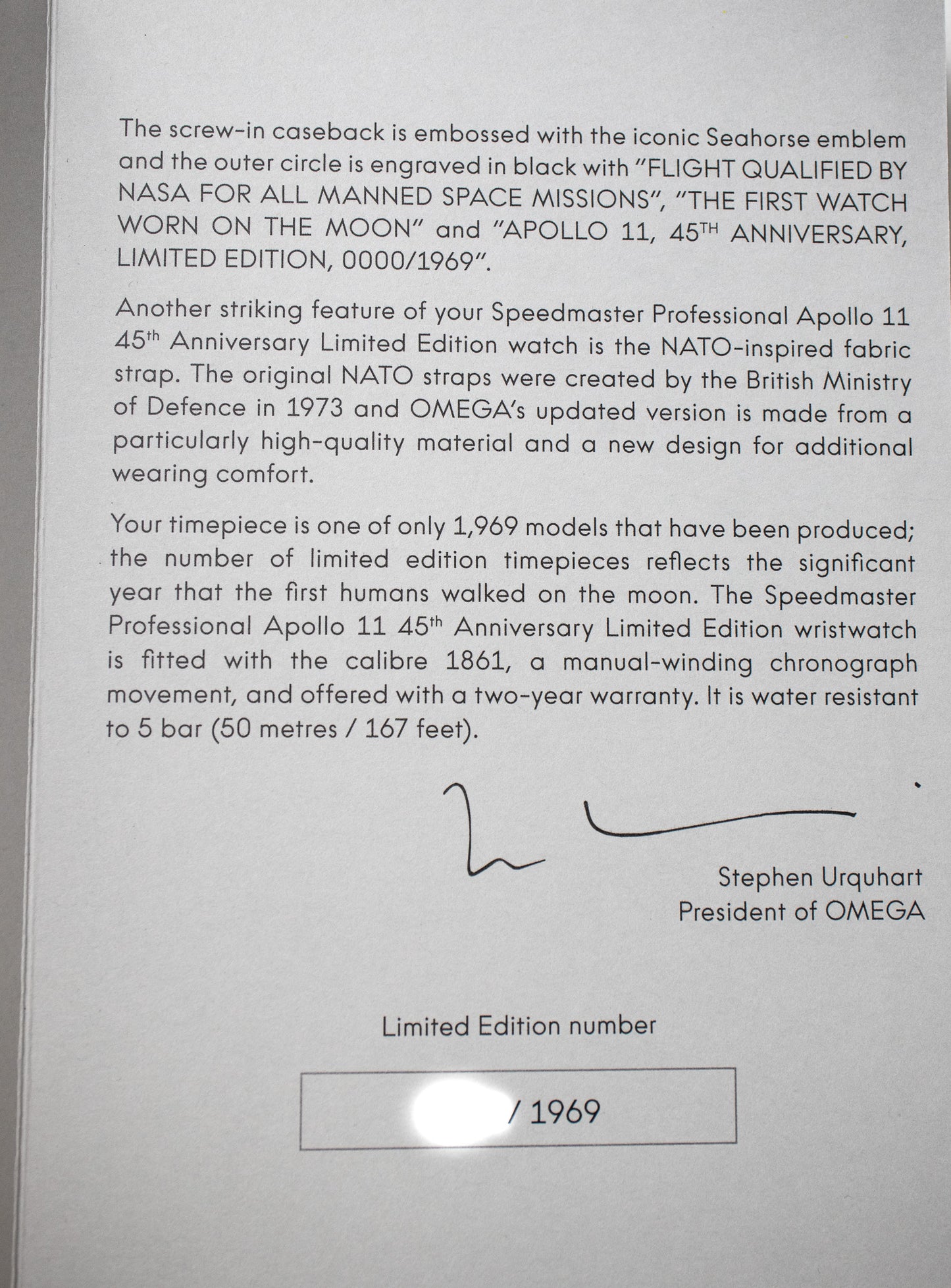 Omega Speedmaster Apollo 11 45th Anniversary