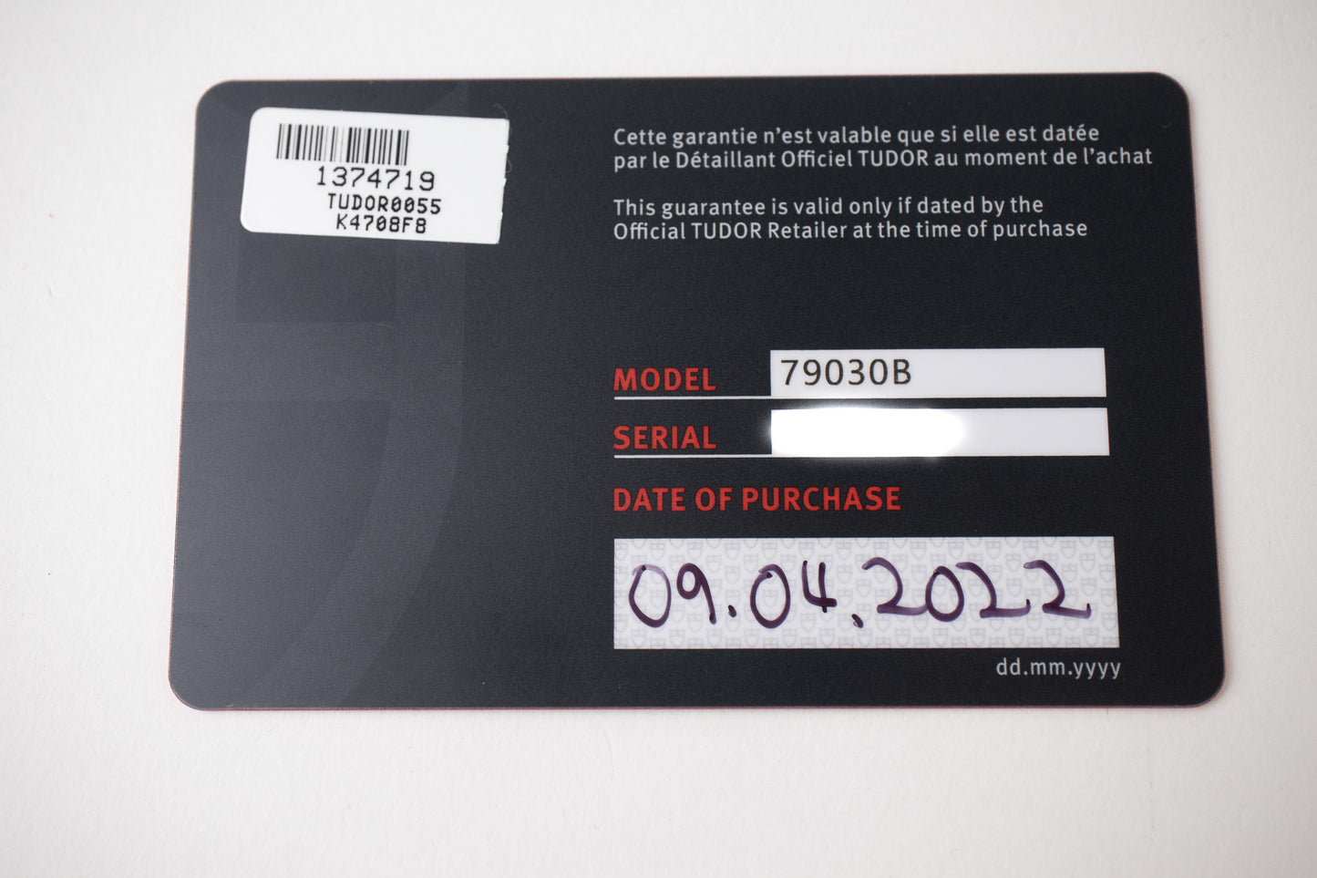 Tudor Black Bay 58 Blue 79030B