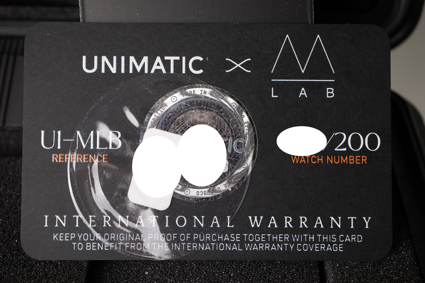 Unimatic x Massena LAB U1-MLB