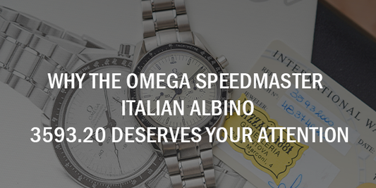 Why the Omega Speedmaster Italian Albino 3593.20 Deserves Your Attention