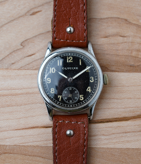 1940's Glycine German Wehrmacht Issue Officers Watch WW2