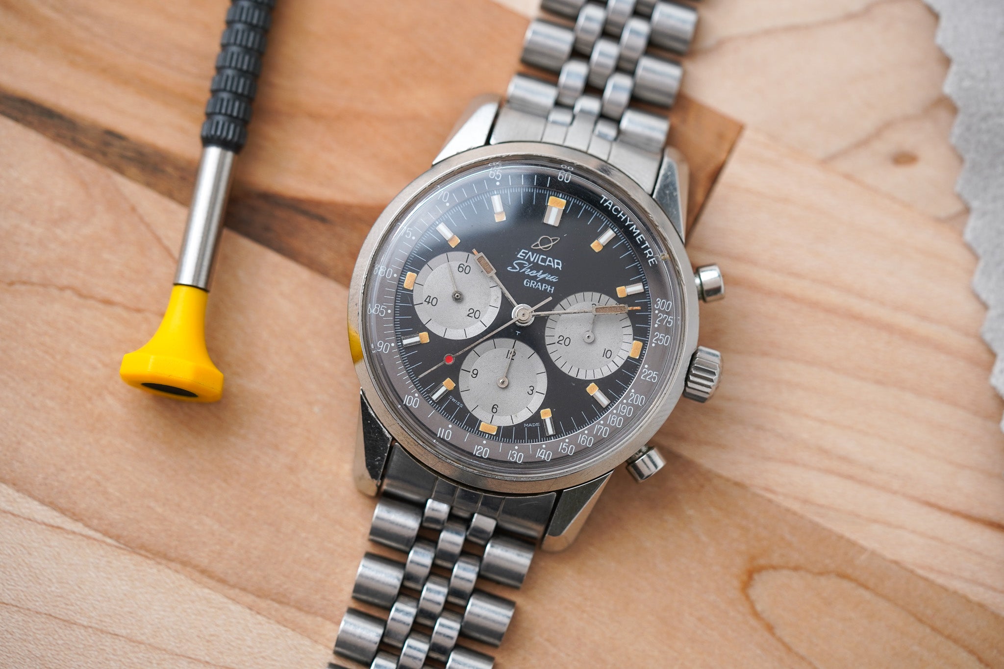 1960's Enicar Sherpa Graph Mark III 072-02-01 – Belmont Watches